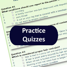 Free to all practice quizzes by subject matter