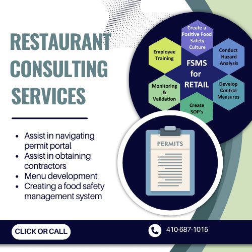 Restaurant consulting services available