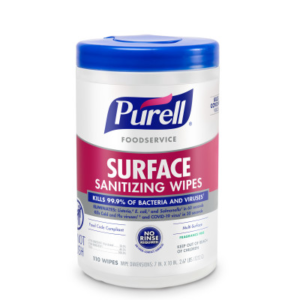 Purell one step cleaning and sanitizing wipe