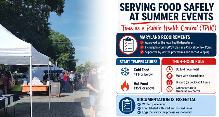 Outdoor Events can be challenging for food safety